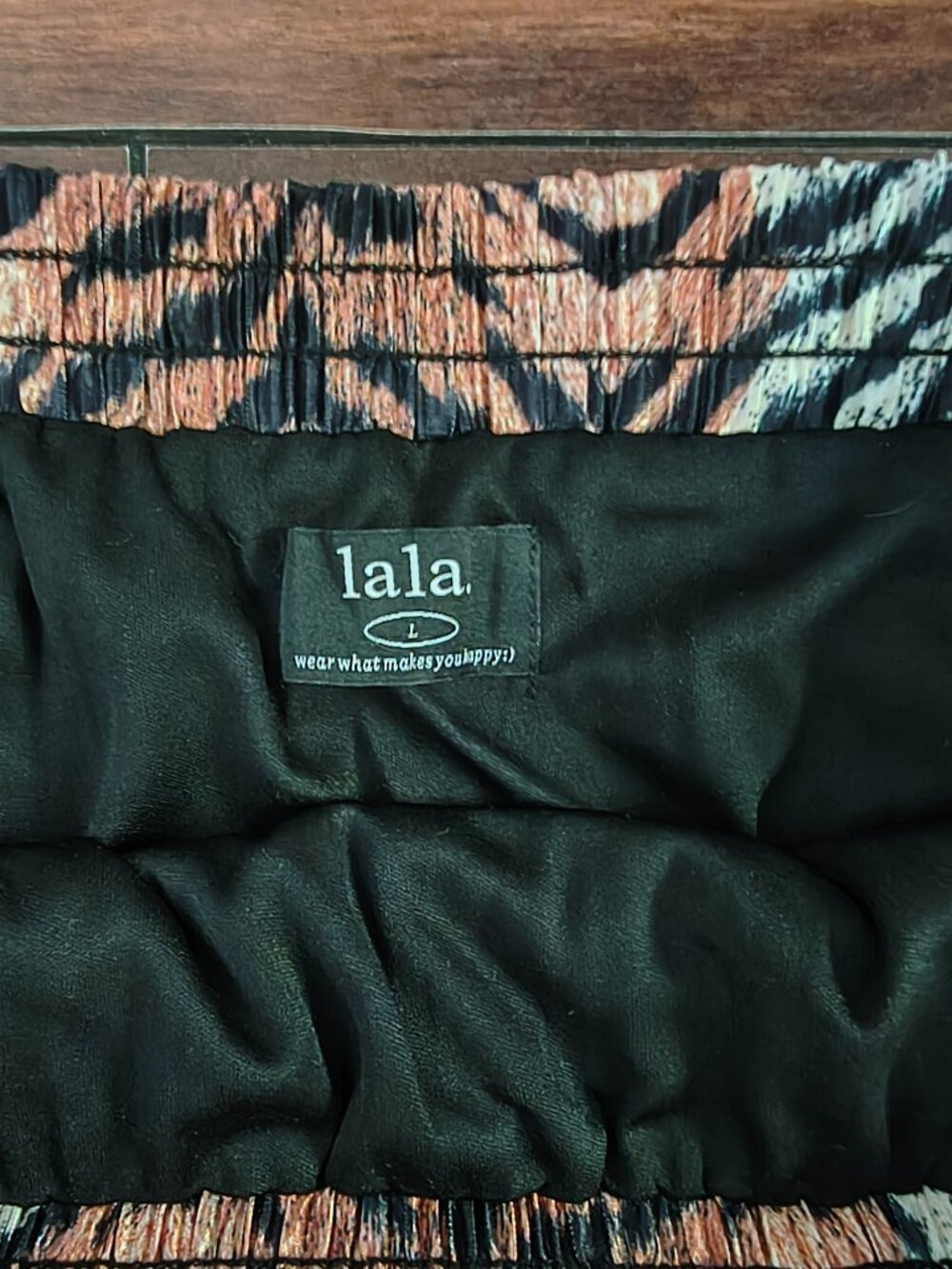 LALA Tiger Print 2-Piece Matching Skirt Set Size L Button Front Maxi - Picture 9 of 12